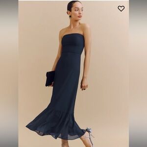 Reformation Arta Dress Blue - Size 2